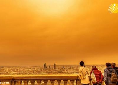 (تصاویر) آسمان اروپا نارنجی شد!