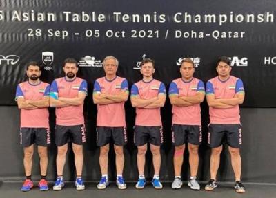 نتیجه تاریخی تیم ملی تنیس روی میز در قهرمانی آسیا، ایران پنجم شد